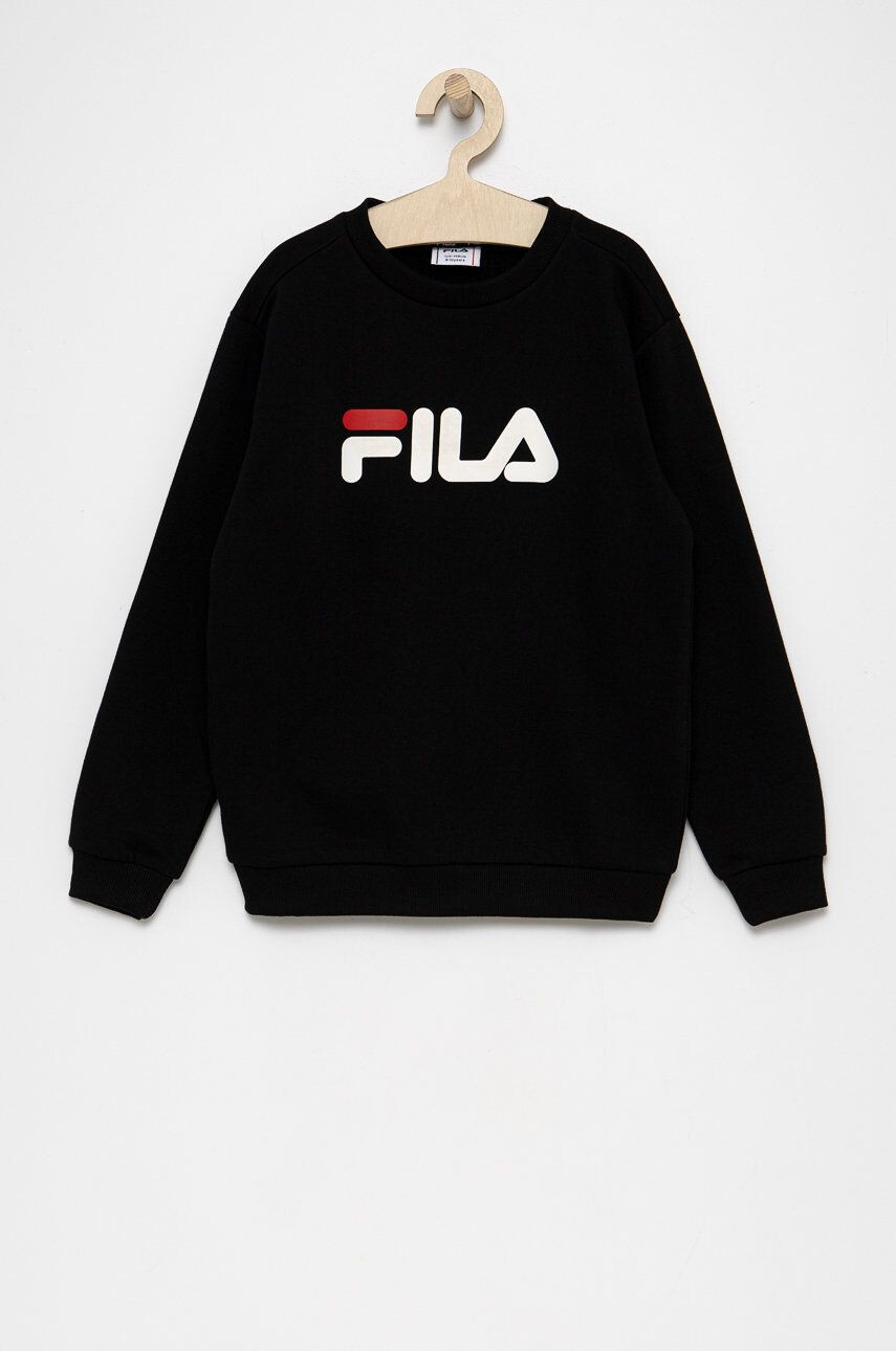 Fila bluza copii culoarea albastru marin neted - Pled.ro