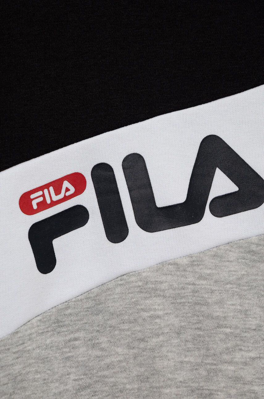 Fila bluza copii culoarea negru cu imprimeu - Pled.ro