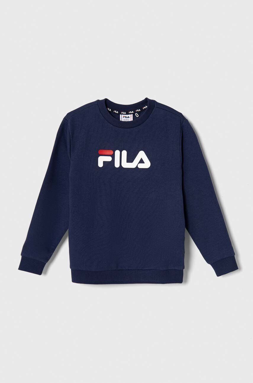 Fila bluza copii culoarea albastru marin cu imprimeu - Pled.ro