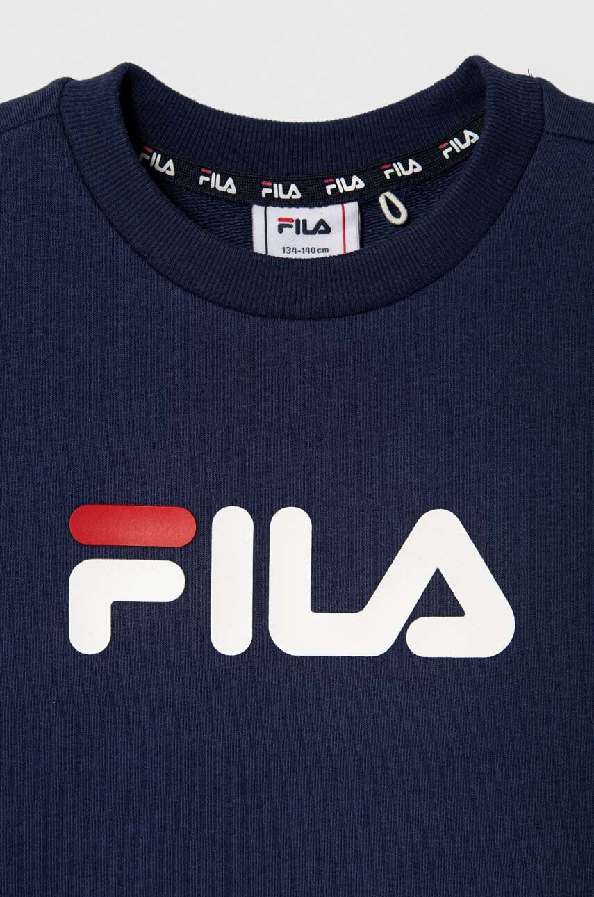 Fila bluza copii culoarea albastru marin cu imprimeu - Pled.ro