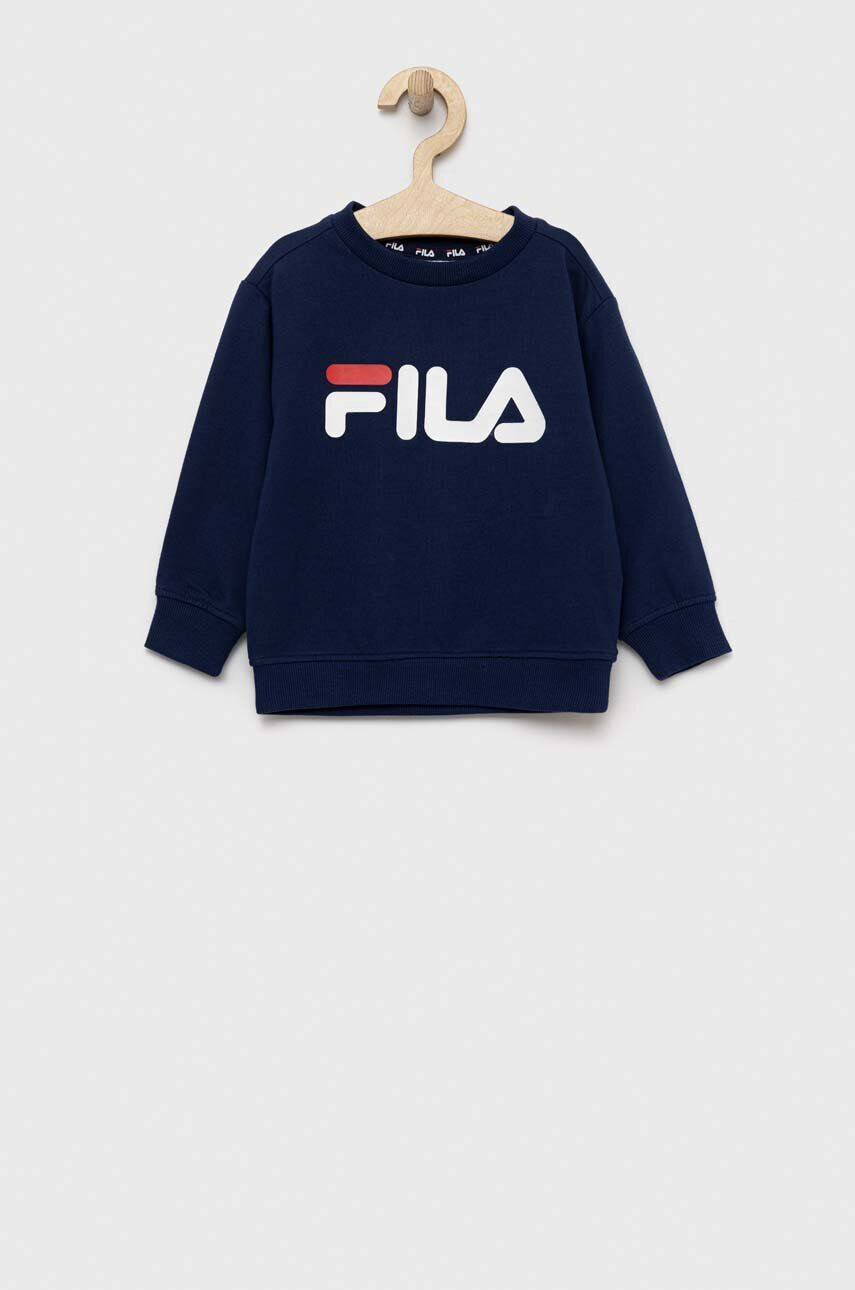 Fila bluza copii culoarea albastru marin cu imprimeu - Pled.ro