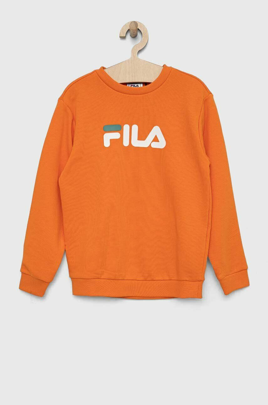 Fila bluza copii culoarea portocaliu cu imprimeu - Pled.ro