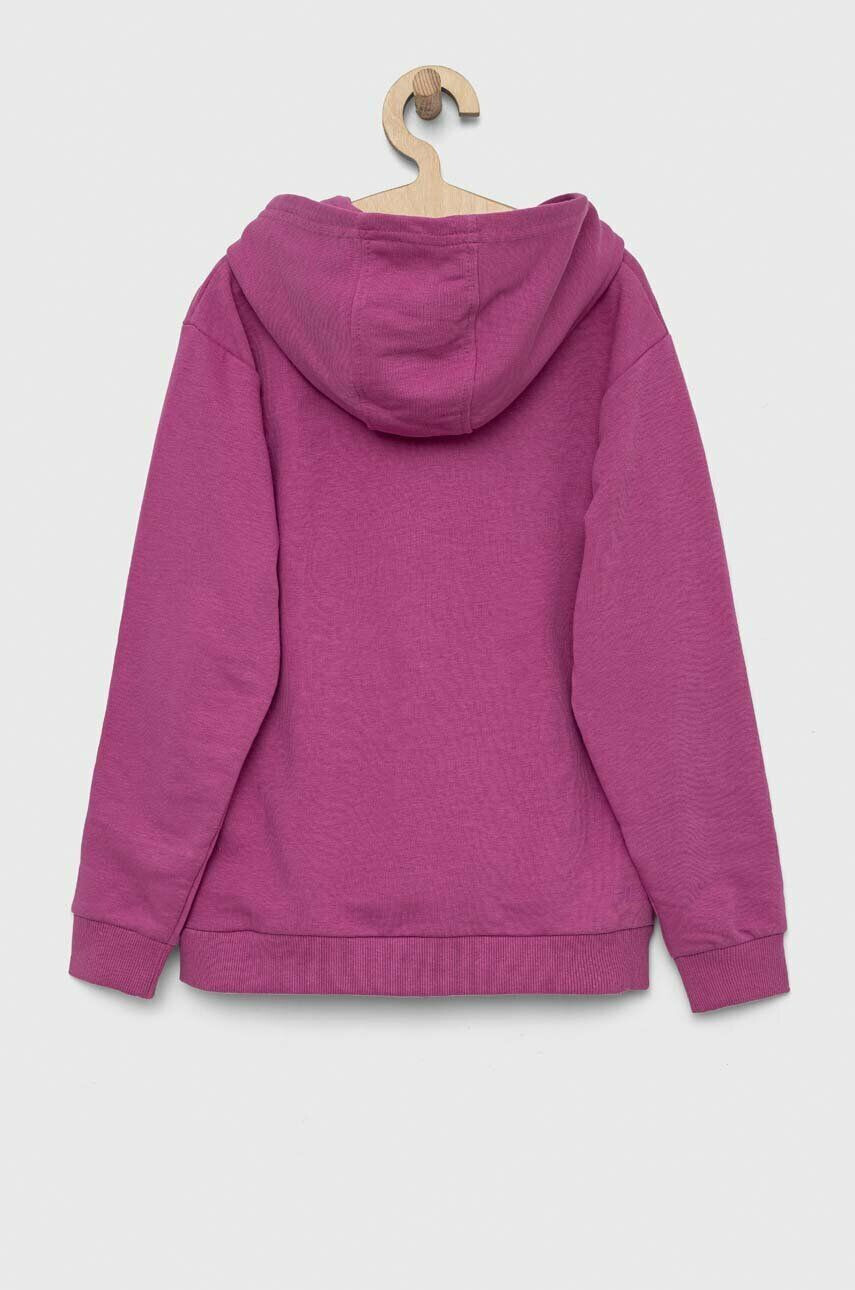 Fila bluza copii culoarea violet cu glugă cu imprimeu - Pled.ro