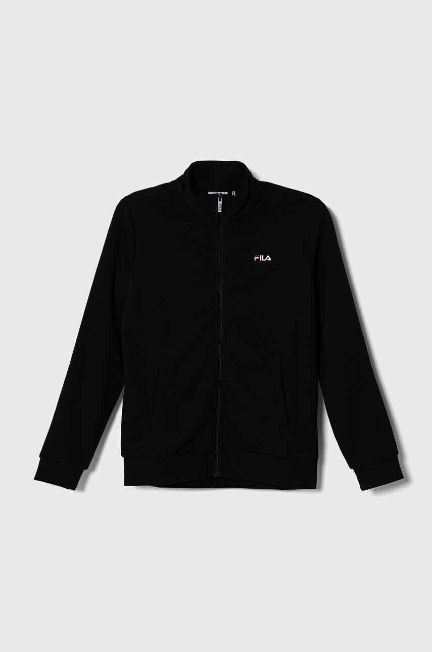 Fila bluza copii BLANKENHAGEN culoarea negru neted - Pled.ro