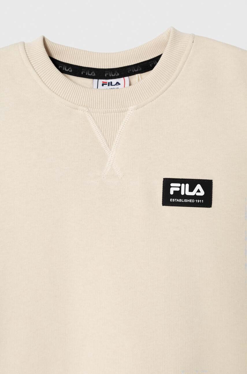 Fila bluza copii TRAVENTHAL culoarea bej neted - Pled.ro