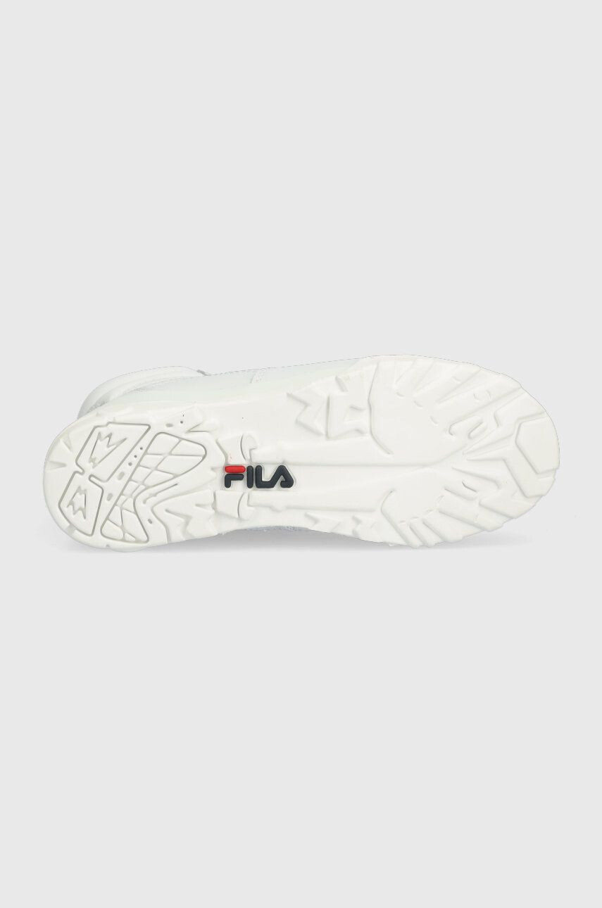 Fila bocanci de piele Grunge Ii L culoarea alb cu platforma - Pled.ro