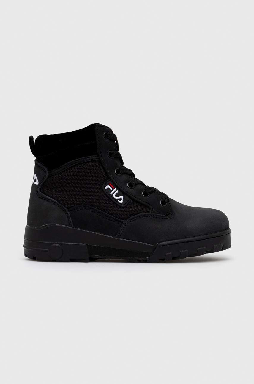 Fila bocanci Grunge femei culoarea negru cu platforma - Pled.ro