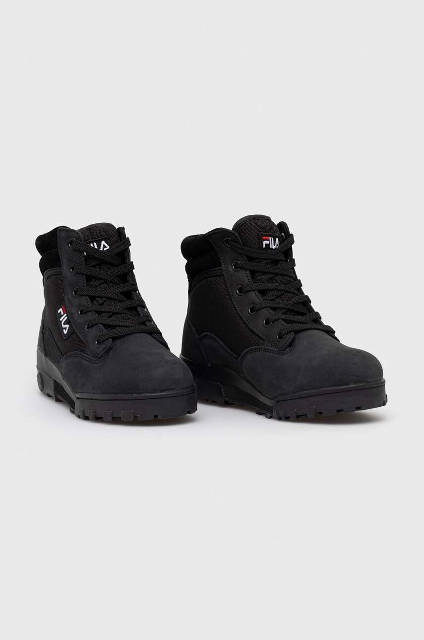 Fila bocanci Grunge femei culoarea negru cu platforma - Pled.ro