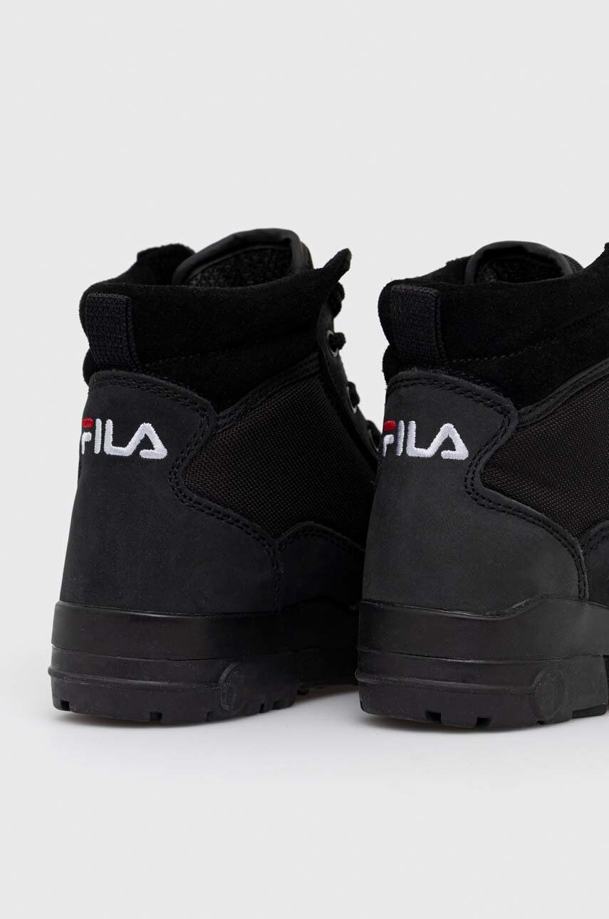 Fila bocanci Grunge femei culoarea negru cu platforma - Pled.ro