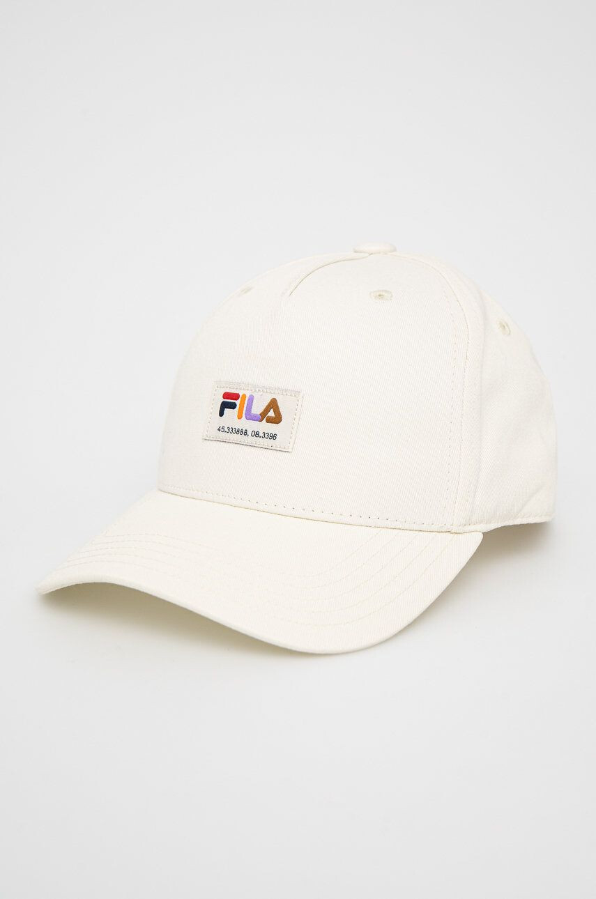 Fila caciula culoarea bej din tricot gros - Pled.ro