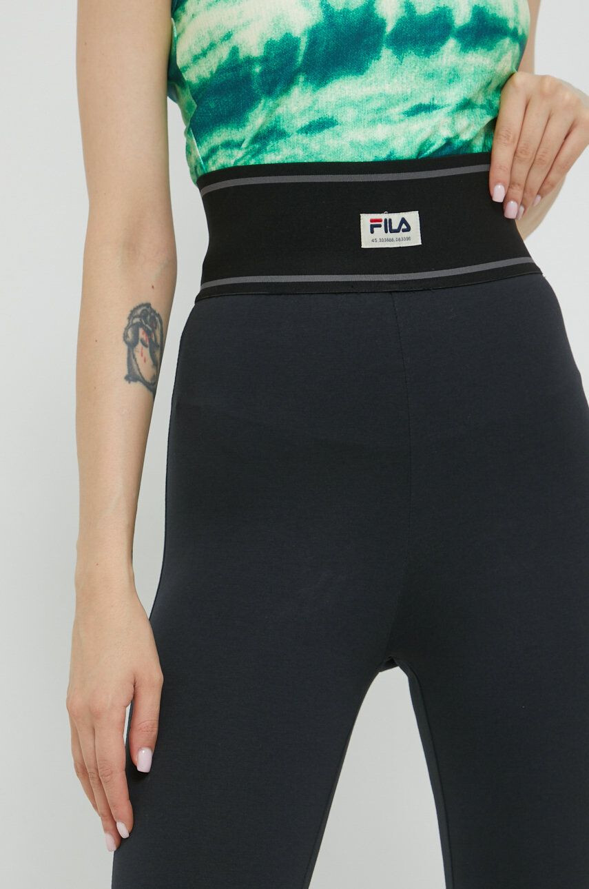 Fila colanti femei culoarea negru neted - Pled.ro