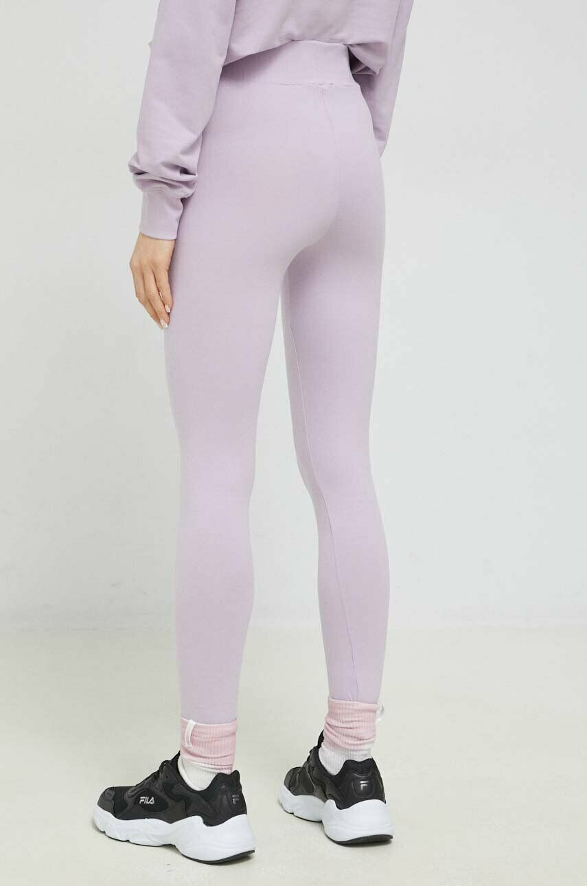 Fila colanti femei culoarea violet cu imprimeu - Pled.ro