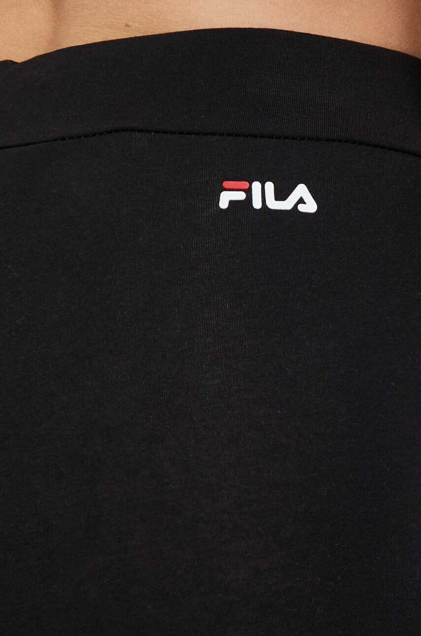 Fila colanti femei culoarea negru cu imprimeu - Pled.ro