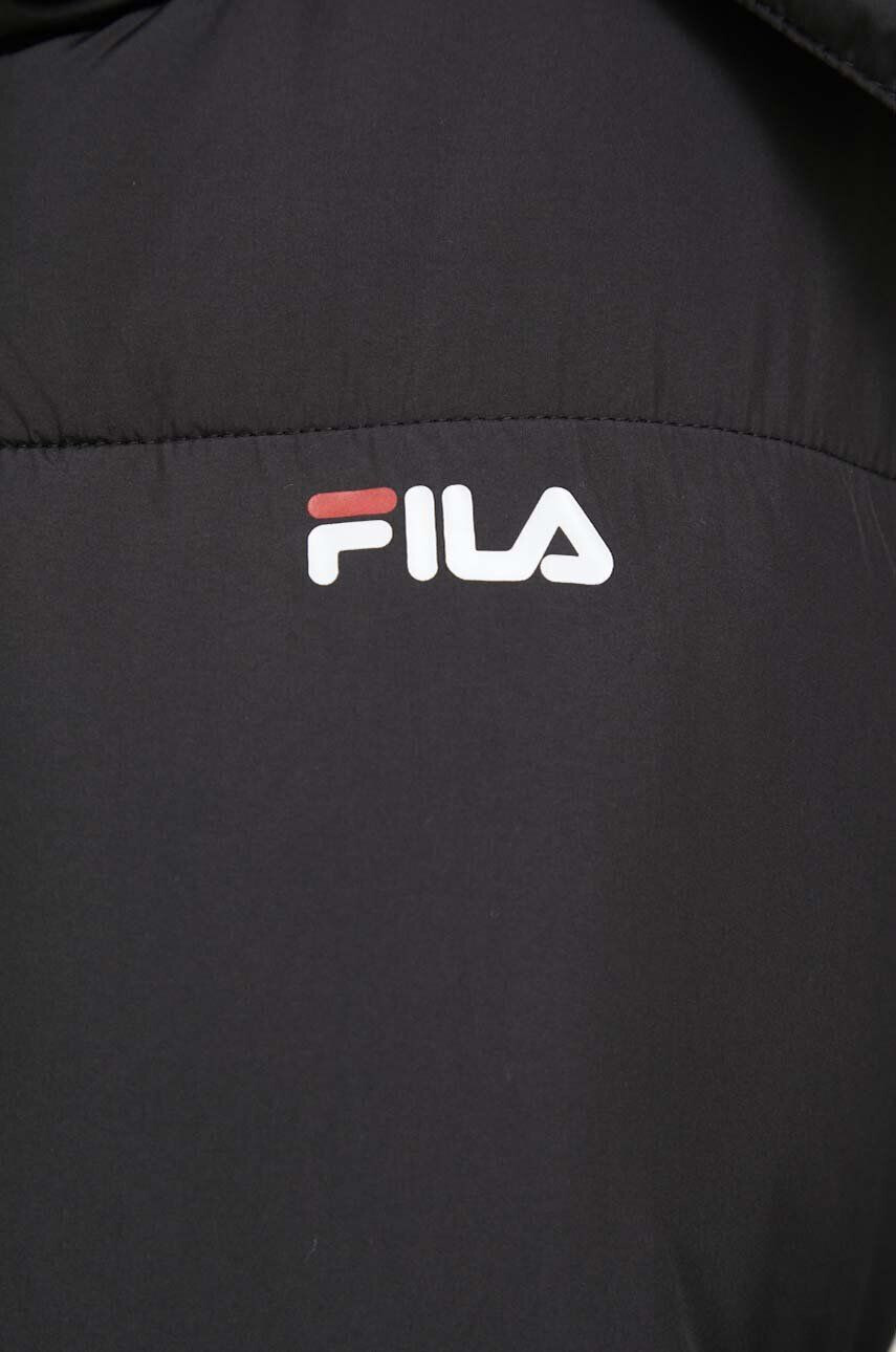 Fila geaca femei culoarea negru de iarna - Pled.ro