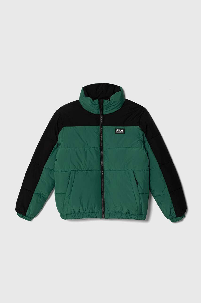 Fila geaca copii THALWENDEN blocked puff jacket culoarea verde - Pled.ro