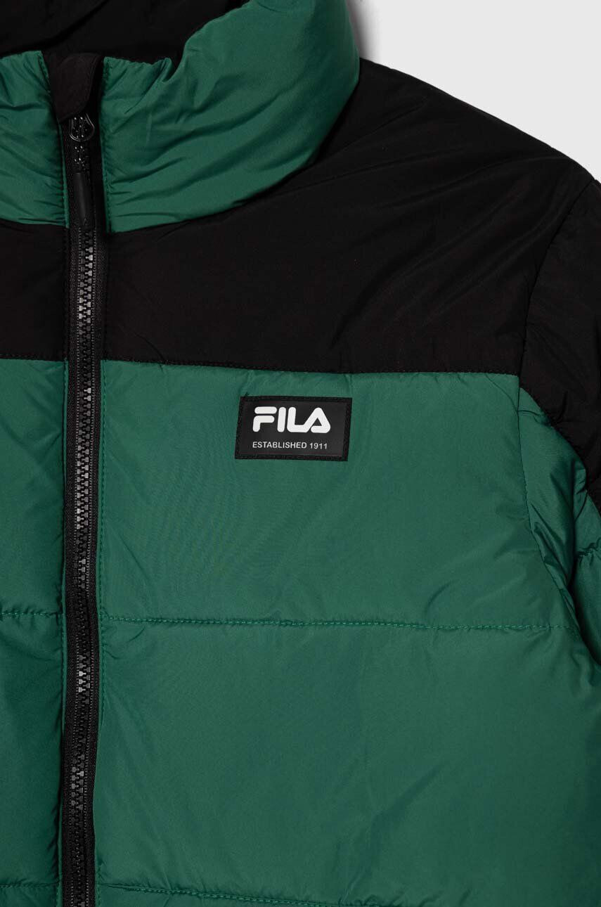 Fila geaca copii THALWENDEN blocked puff jacket culoarea verde - Pled.ro