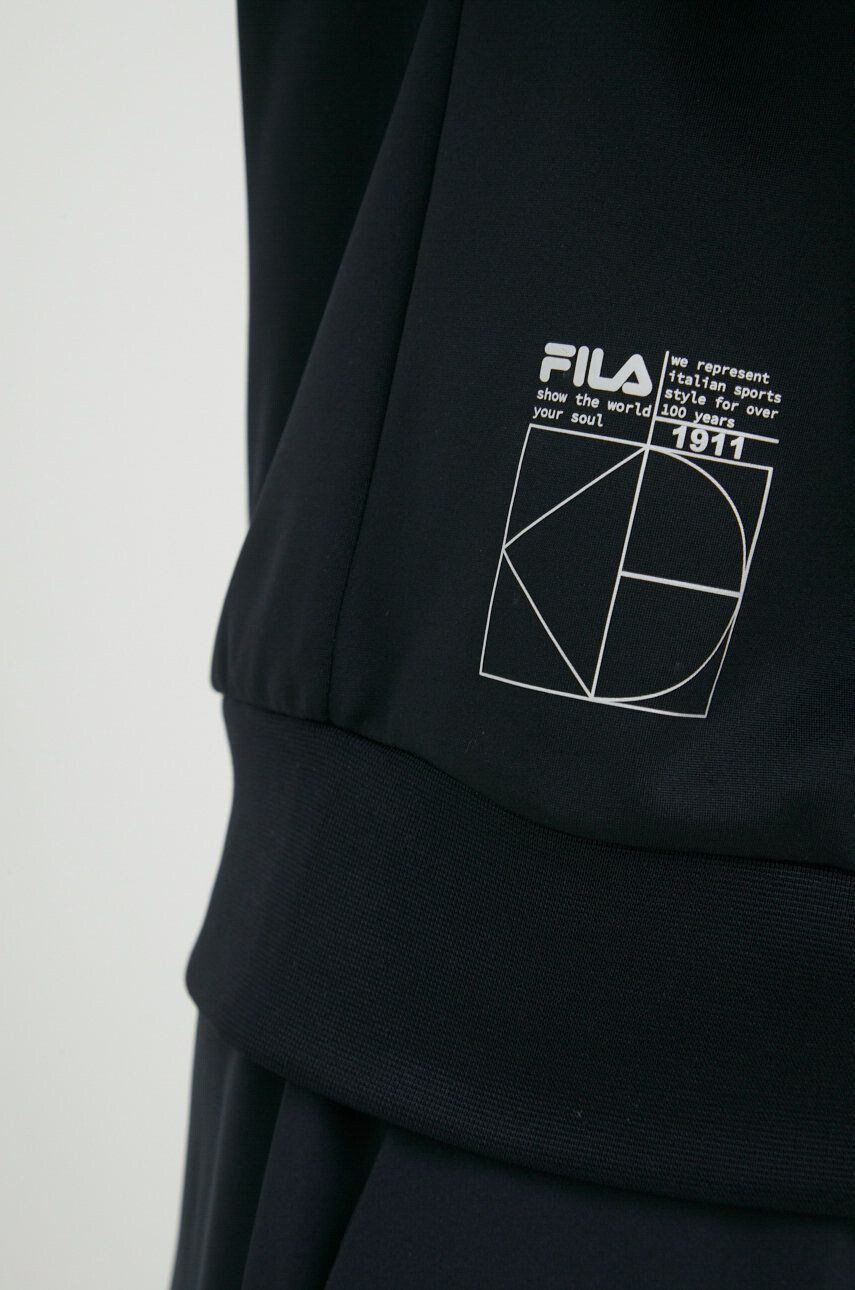 Fila hanorac de antrenament Rio femei culoarea negru neted - Pled.ro