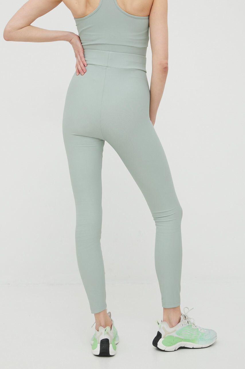 Fila leggins de antrenament Cervia femei culoarea verde neted - Pled.ro