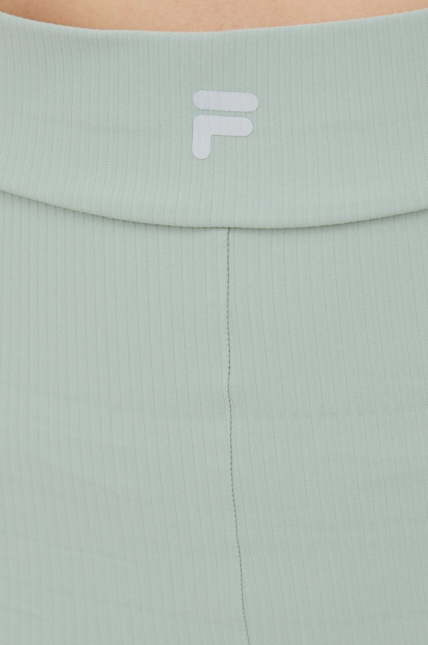 Fila leggins de antrenament Cervia femei culoarea verde neted - Pled.ro