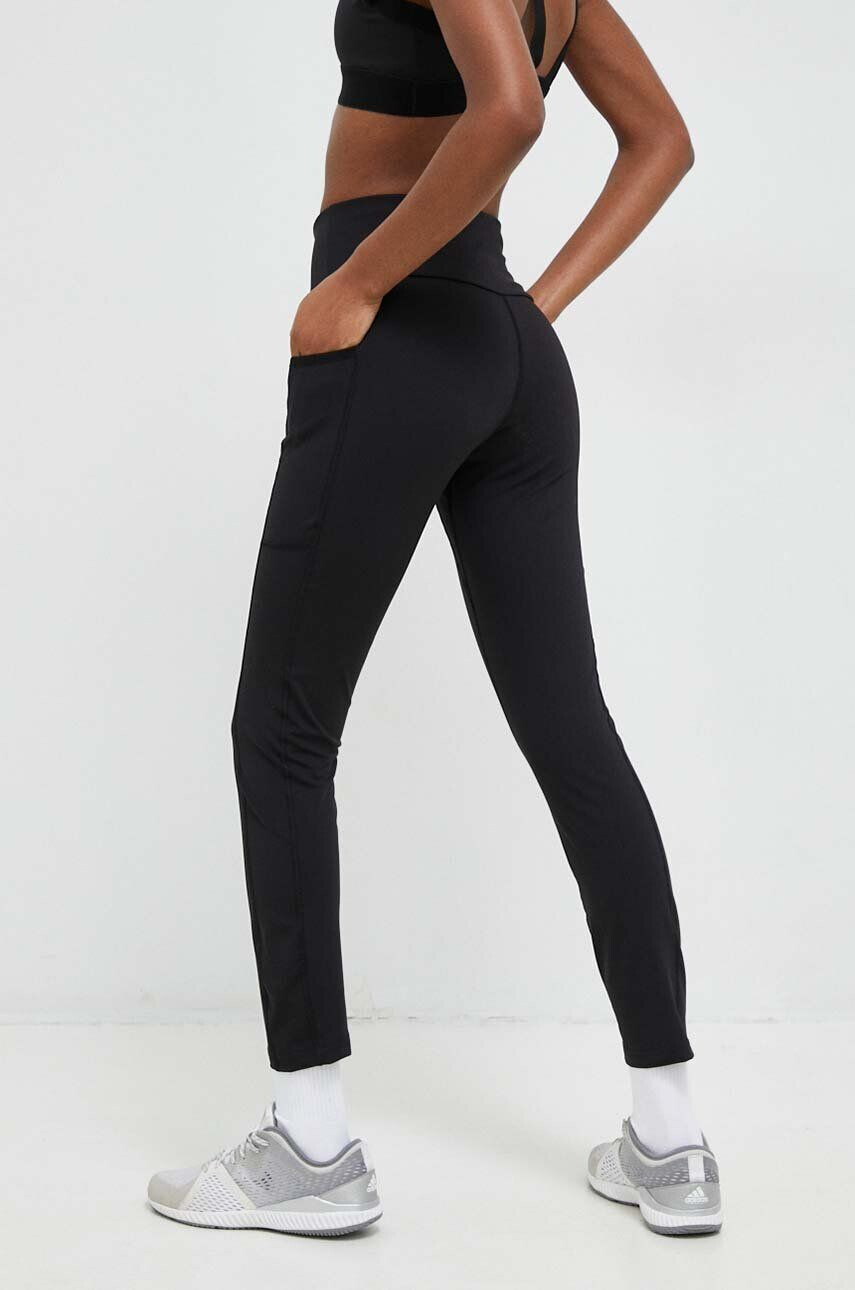 Fila leggins de antrenament Raga culoarea negru neted - Pled.ro