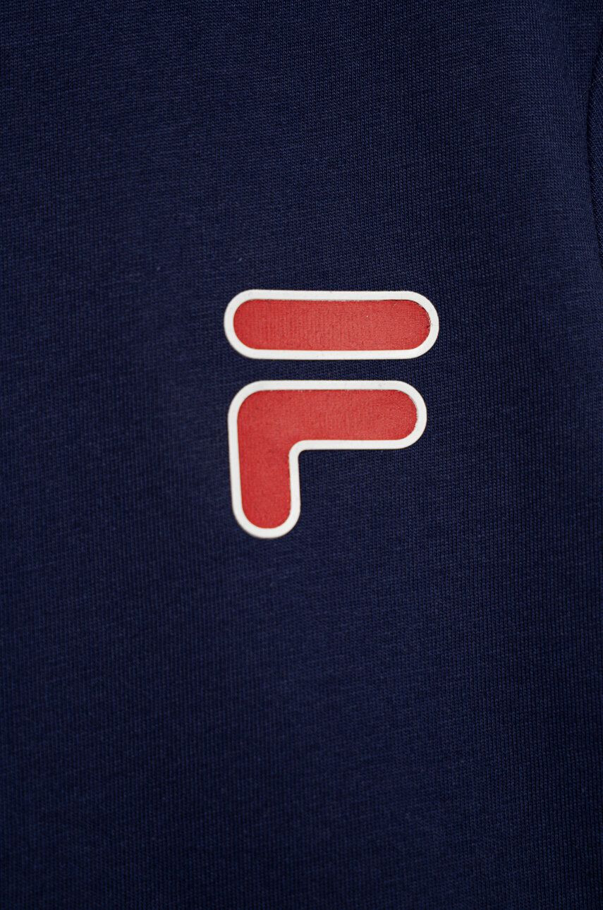 Fila longsleeve copii culoarea albastru marin cu imprimeu - Pled.ro