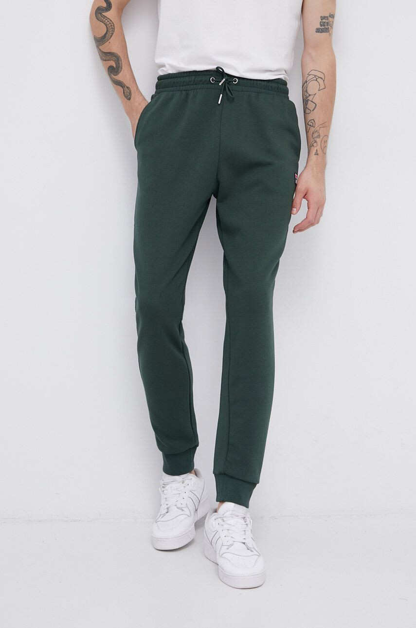 Fila Pantaloni bărbați culoarea verde cu imprimeu - Pled.ro