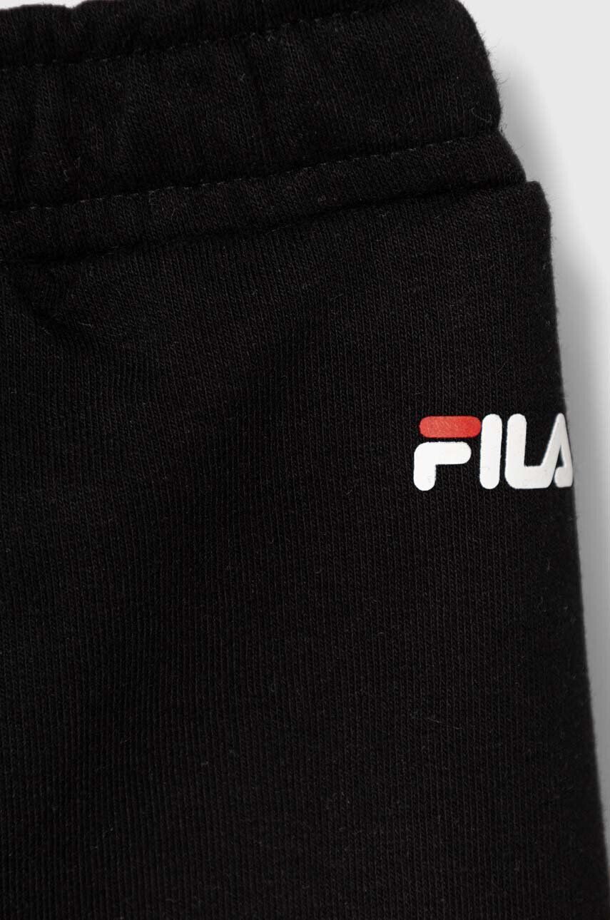 Fila pantaloni copii culoarea negru cu imprimeu - Pled.ro