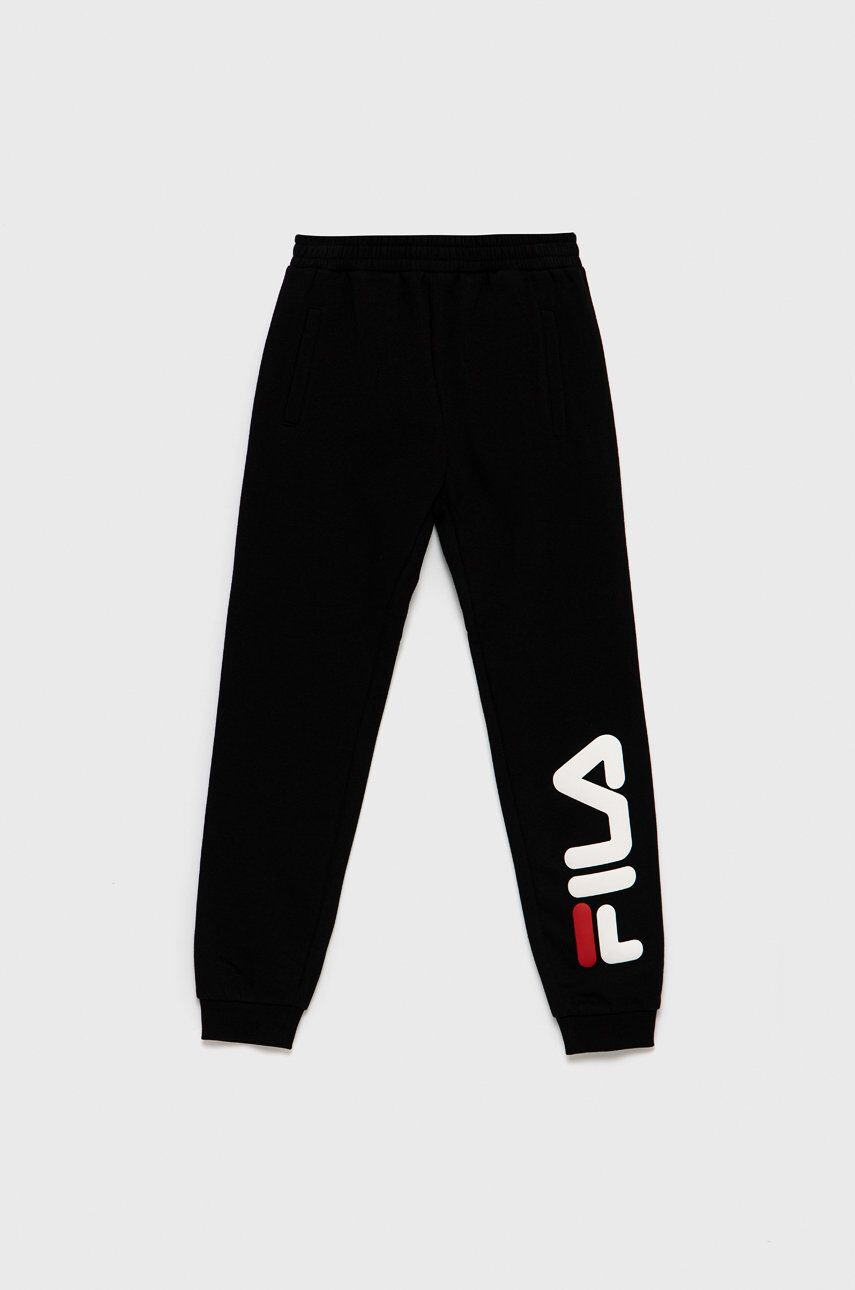 Fila Pantaloni copii culoarea negru cu imprimeu - Pled.ro