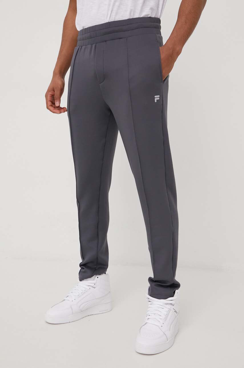 Fila pantaloni de trening barbati culoarea gri neted - Pled.ro