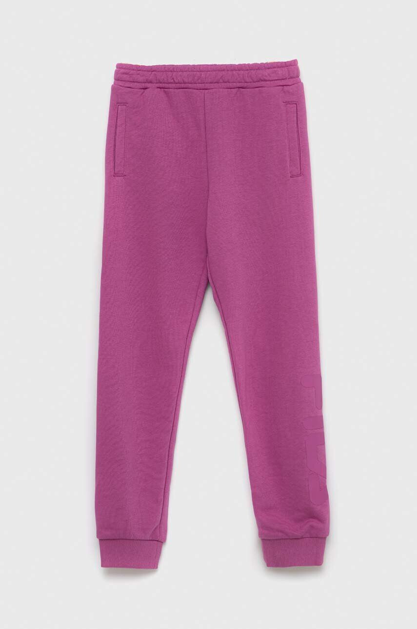 Fila pantaloni de trening pentru copii culoarea violet neted - Pled.ro