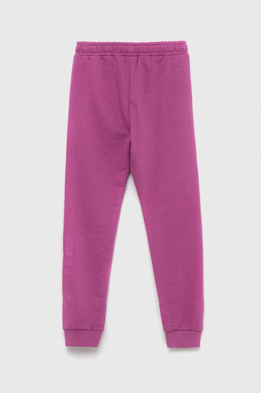 Fila pantaloni de trening pentru copii culoarea violet neted - Pled.ro