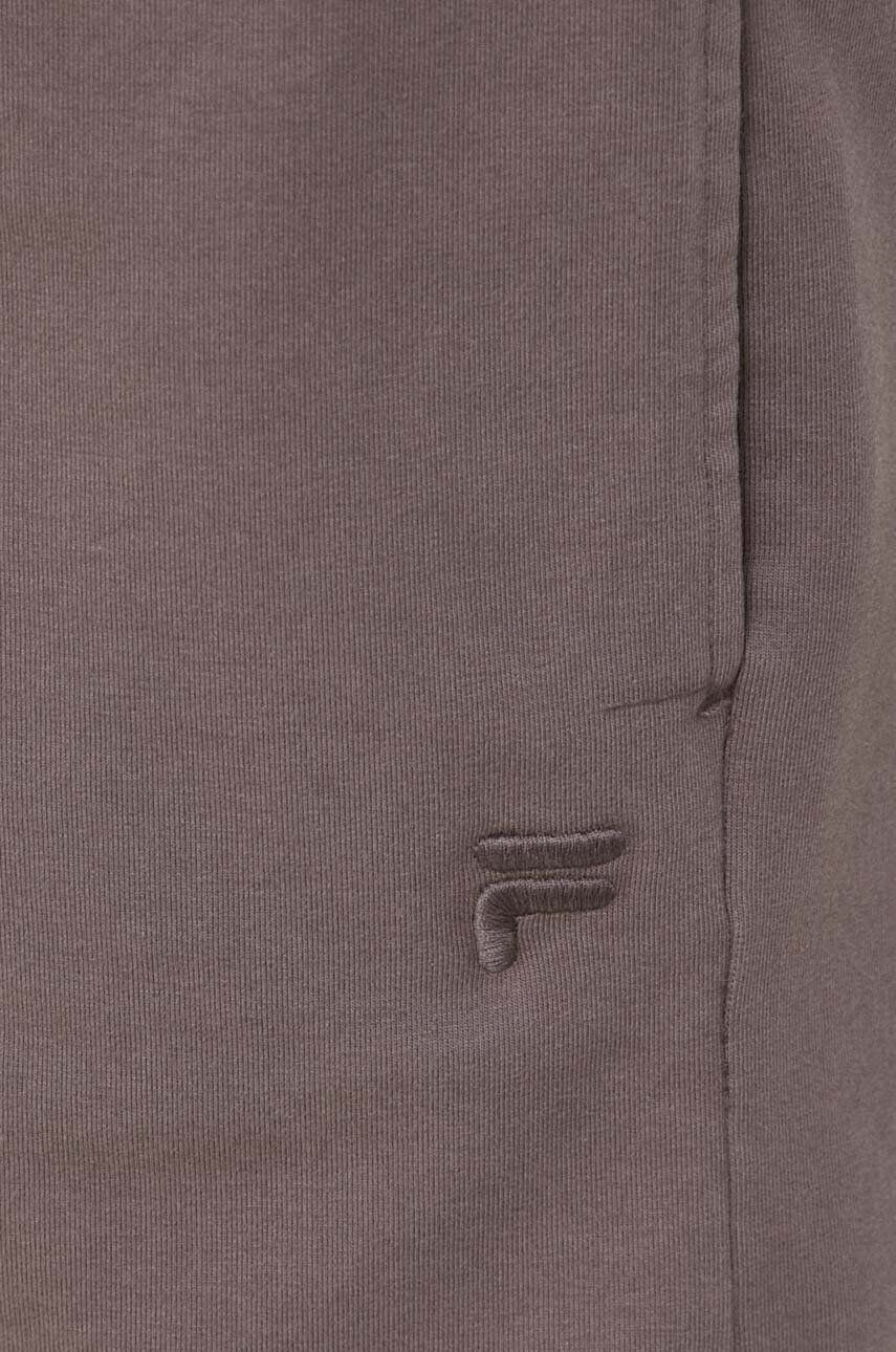 Fila pantaloni scurti femei culoarea violet neted high waist - Pled.ro