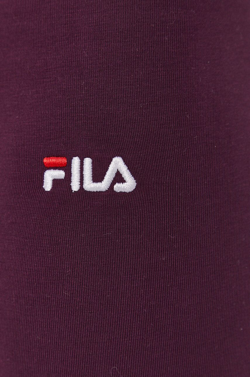 Fila pantaloni scurti femei culoarea negru cu imprimeu high waist - Pled.ro