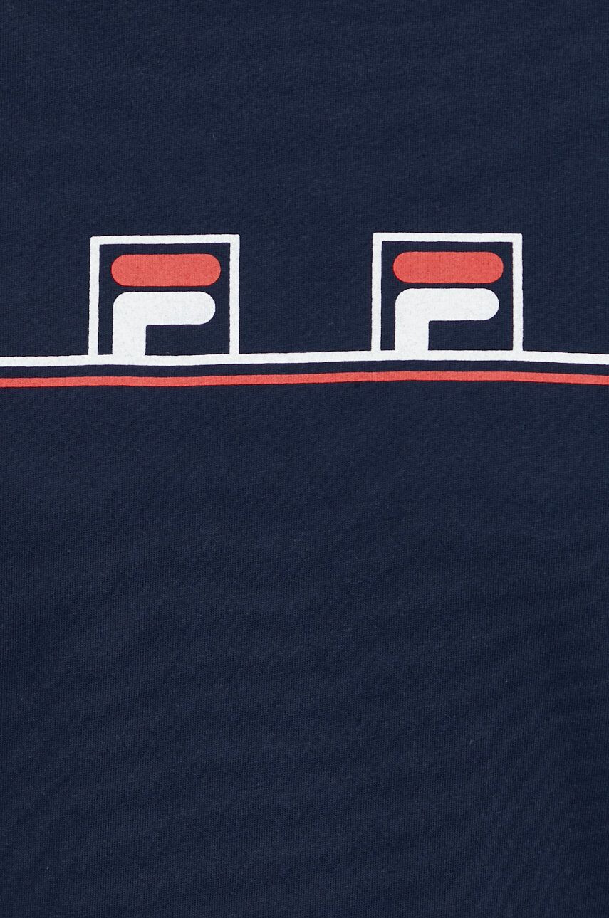 Fila pijama barbati culoarea albastru marin cu imprimeu - Pled.ro