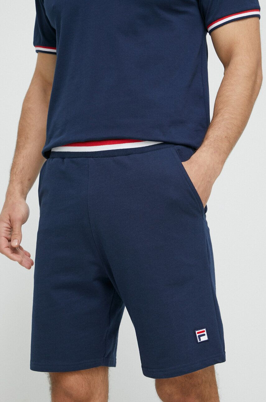 Fila pijama barbati culoarea albastru marin cu imprimeu - Pled.ro