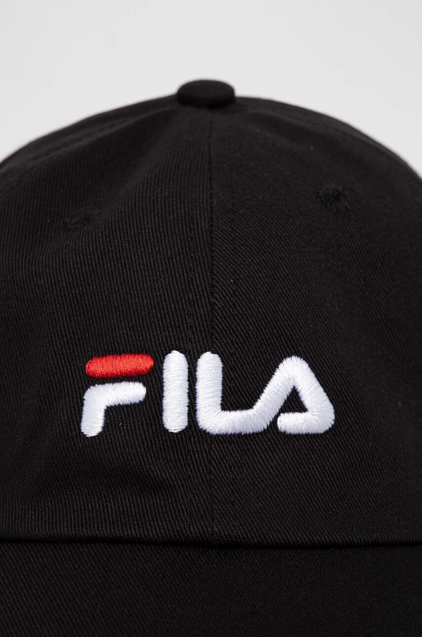 Fila șapcă de baseball din bumbac culoarea negru cu imprimeu - Pled.ro