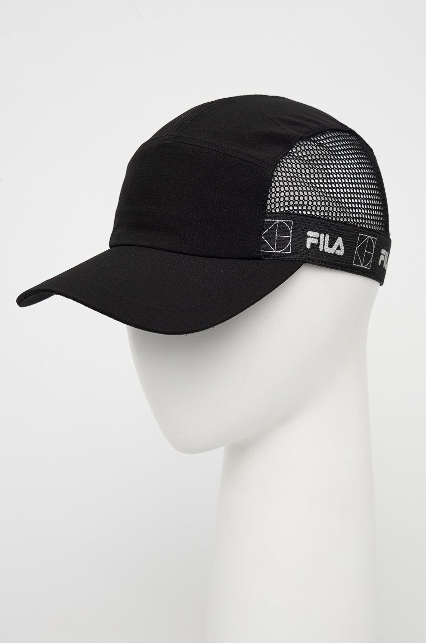 Fila sapca Rewa culoarea negru neted - Pled.ro