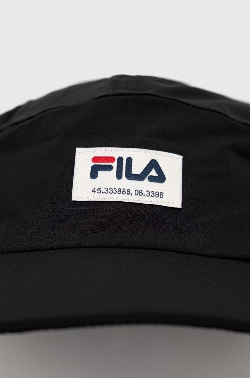 Fila sapca Tangier culoarea negru cu imprimeu - Pled.ro