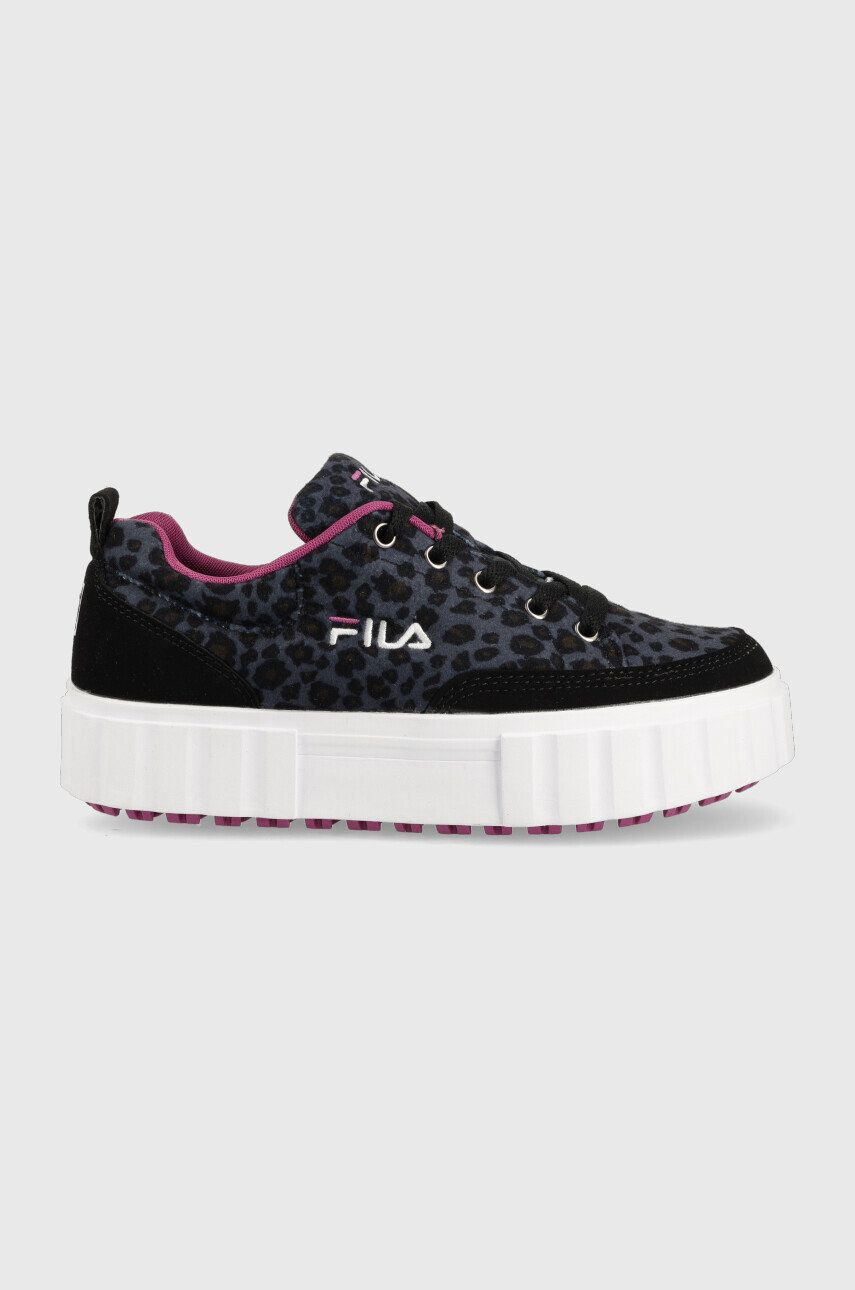 Fila sneakers pentru copii Sandblast culoarea albastru marin - Pled.ro