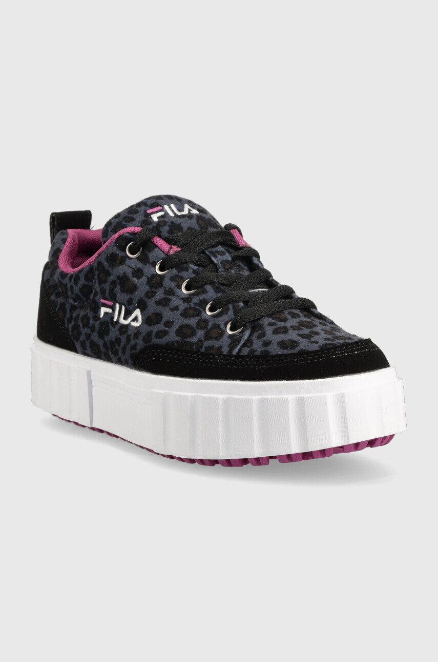 Fila sneakers pentru copii Sandblast culoarea albastru marin - Pled.ro