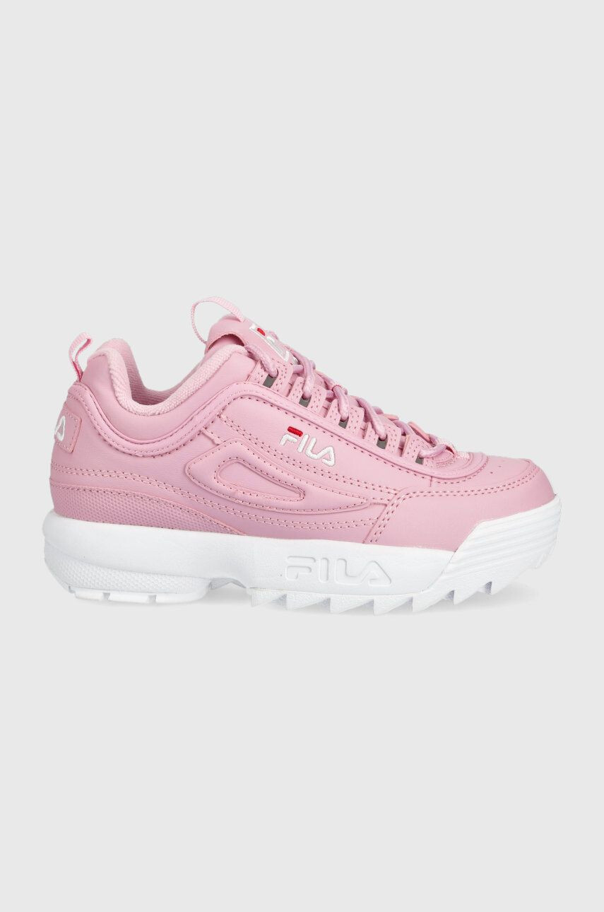 Fila sneakers pentru copii culoarea alb - Pled.ro