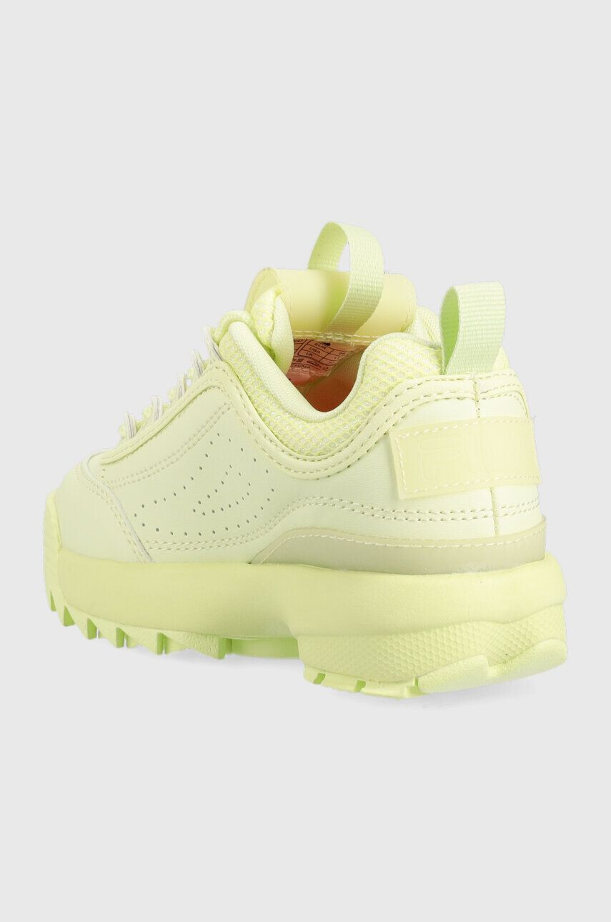 Fila sneakers pentru copii Disruptor culoarea verde - Pled.ro