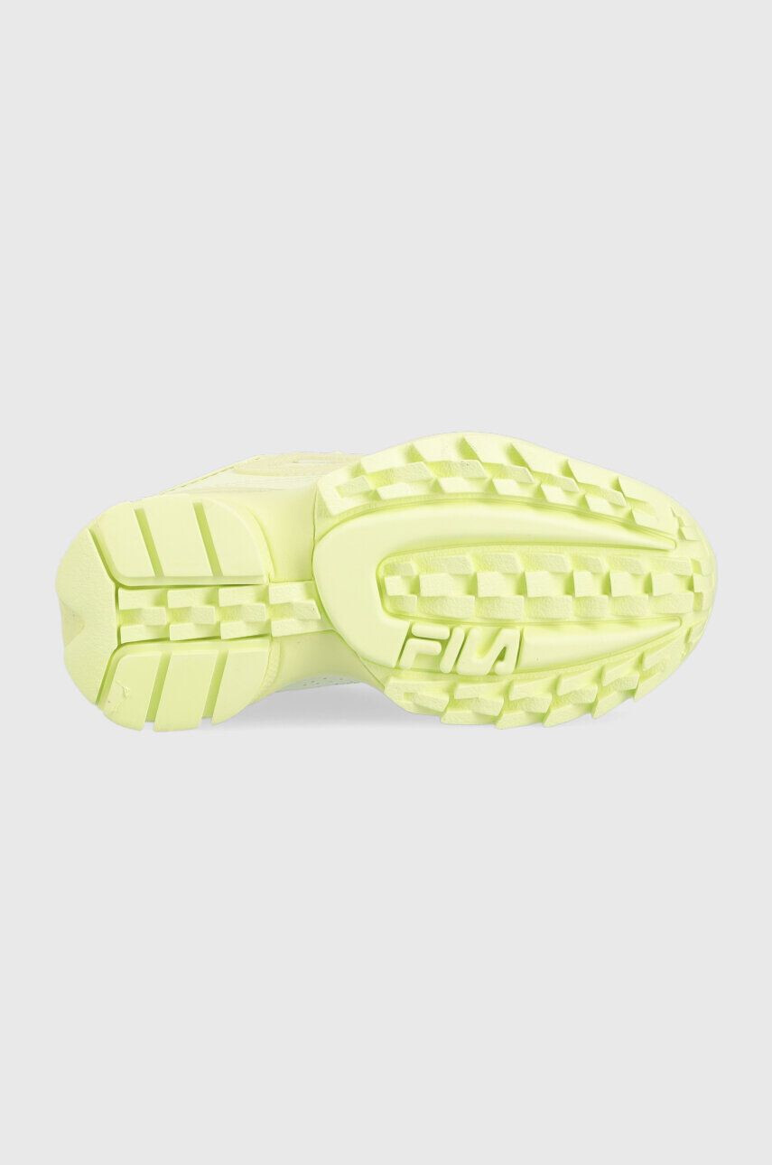 Fila sneakers pentru copii Disruptor culoarea verde - Pled.ro