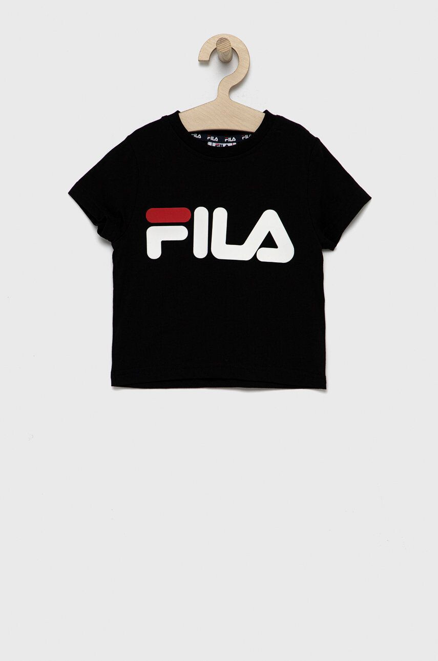 Fila tricou de bumbac pentru copii culoarea bej modelator - Pled.ro