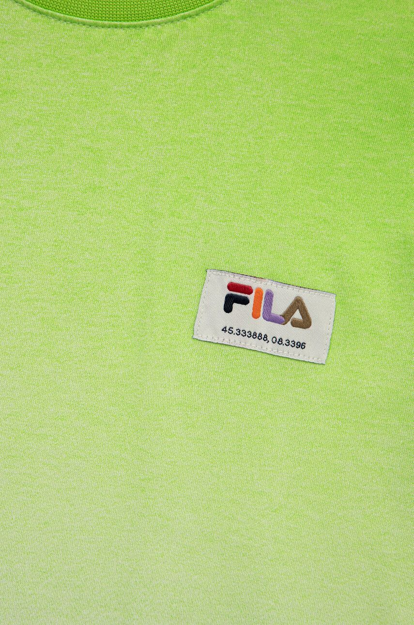 Fila tricou de bumbac pentru copii culoarea verde modelator - Pled.ro