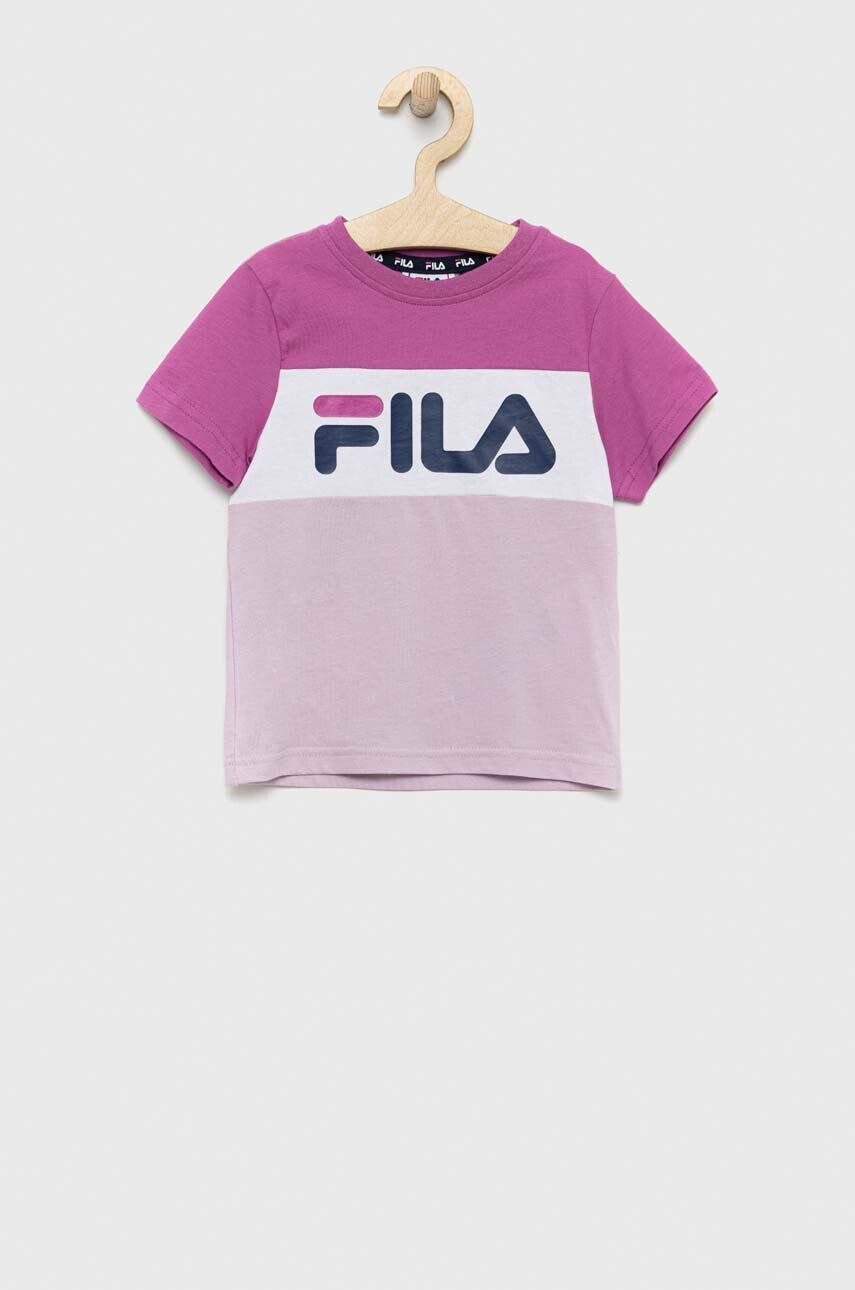 Fila tricou de bumbac pentru copii culoarea violet - Pled.ro