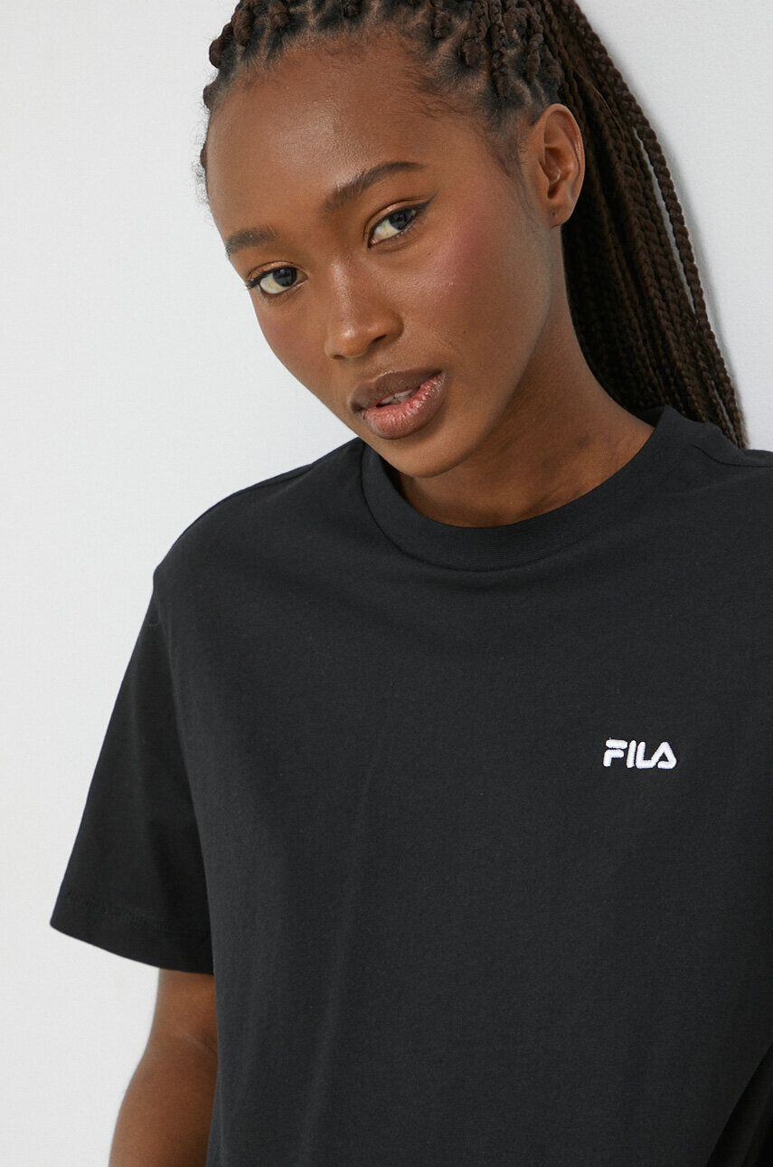 Fila tricou din bumbac culoarea negru - Pled.ro