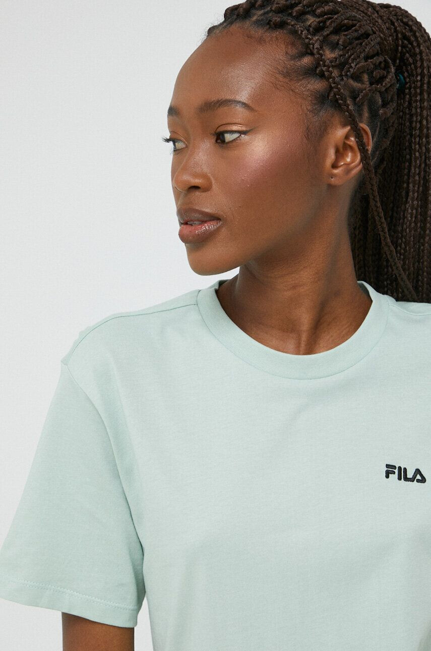 Fila tricou din bumbac culoarea turcoaz - Pled.ro