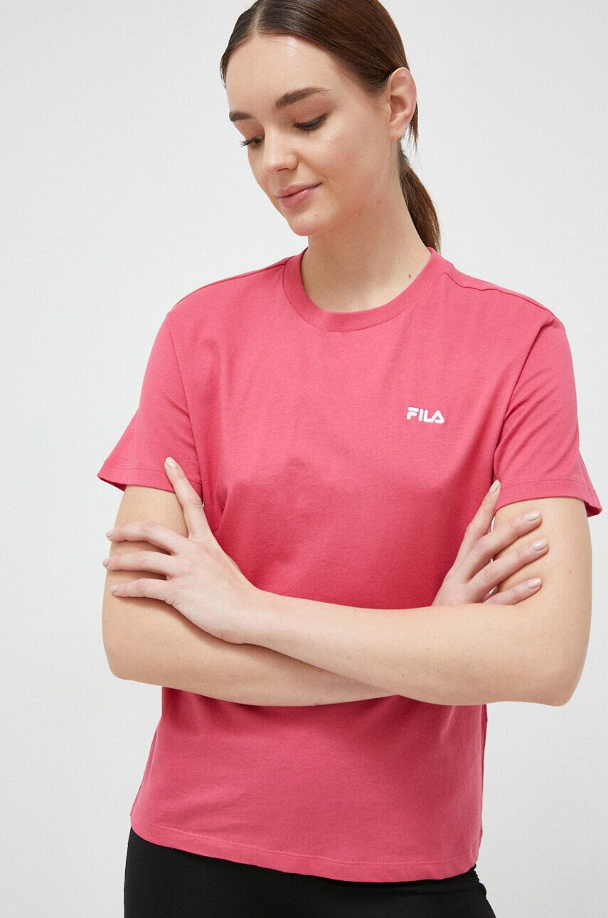 Fila tricou din bumbac culoarea roz - Pled.ro