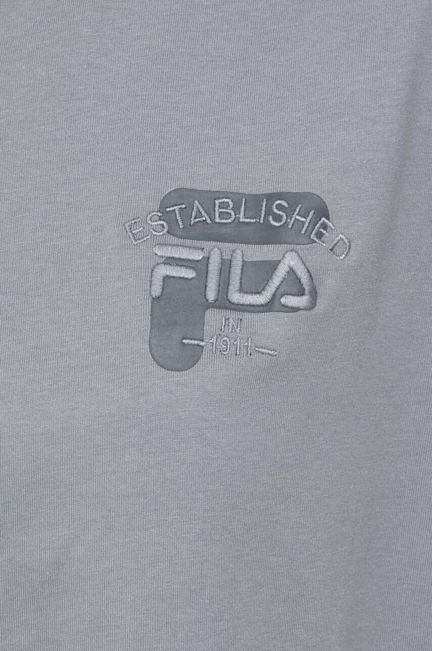 Fila tricou din bumbac culoarea gri - Pled.ro